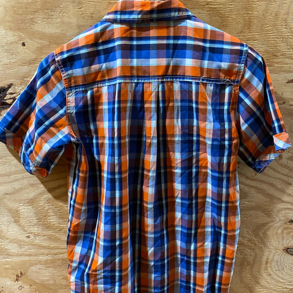 Nautica boy short sleeves plaid shirt L 14/16 - Picture 5 of 5